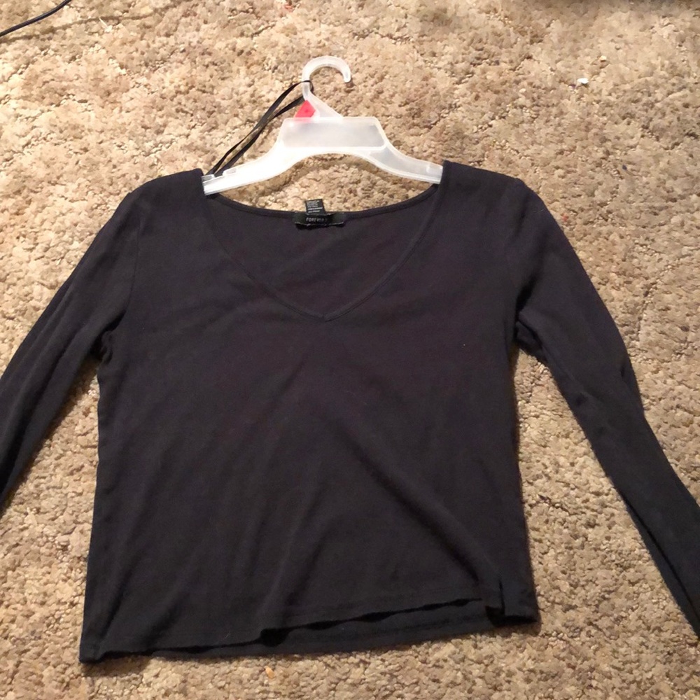 V neck crop top
